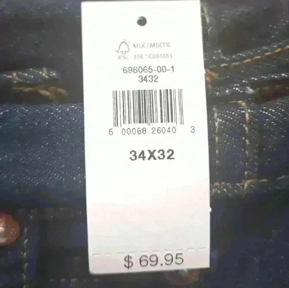 Men's Gap Relaxed Taper Dark Wash Denim Jeans $70 - Picture 7 of 10